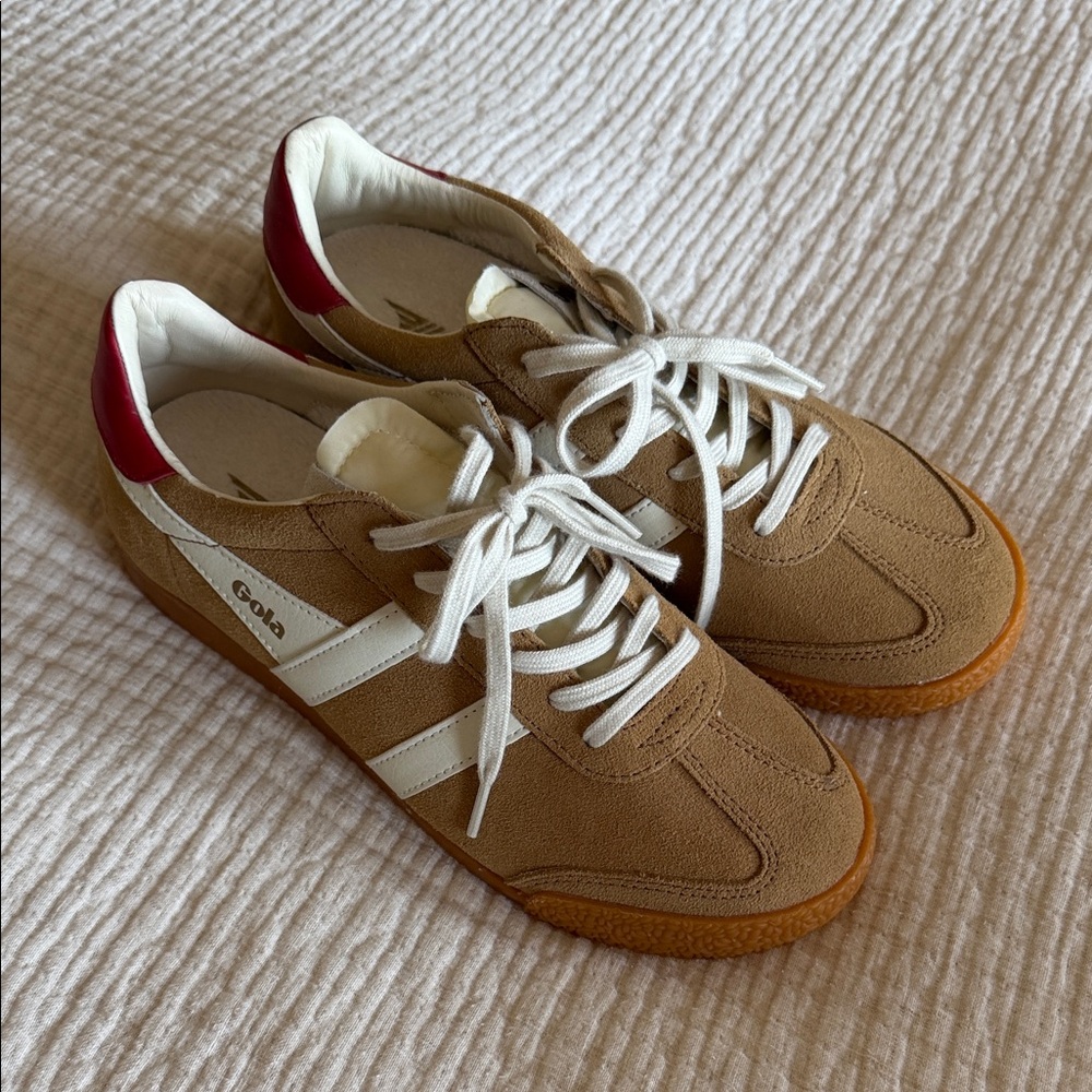Gola Brown and White Sneakers